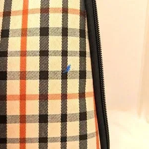 JACK GEORGES?? Backpack Bag Plaid Academia Leather Black Cream, unisex ? Jack Georges | Bags | Jack Georges Backpack Bag Plaid  main image 2